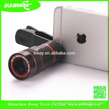 USBWAY Brand Universal Clip on 8X Magnifier Optical Zoom Telescope Camera Lens
